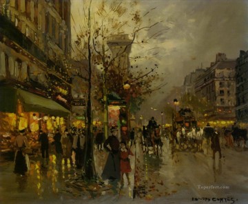 EC boulevard a paris Oil Paintings